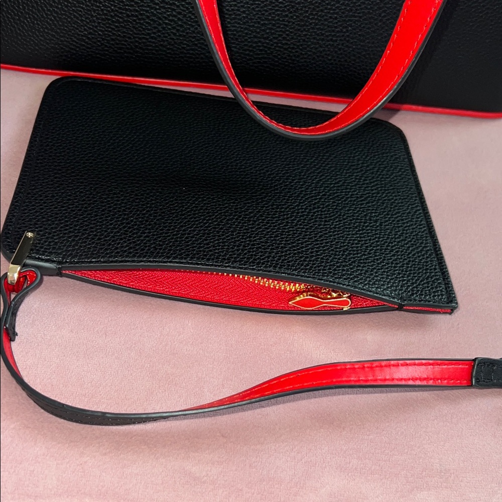 Black and Red Tote Bag - Picture 4 of 5